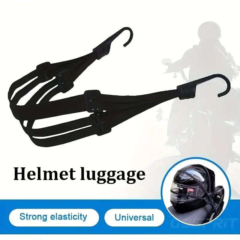 Cargo Net Bungee Cord Motorcycle Helmet - Эластичная сетка-багажник для мотоциклетного шлема с