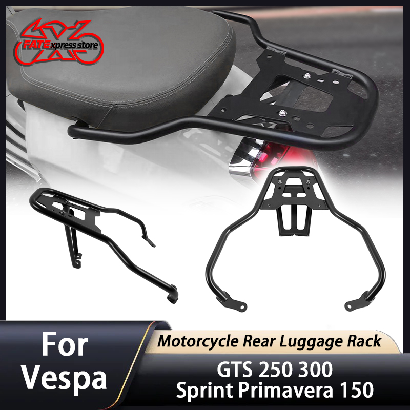 Motorcycle Luggage Rack Rear Carrier Steel - Для Vespa GTS 250 300 Sprint