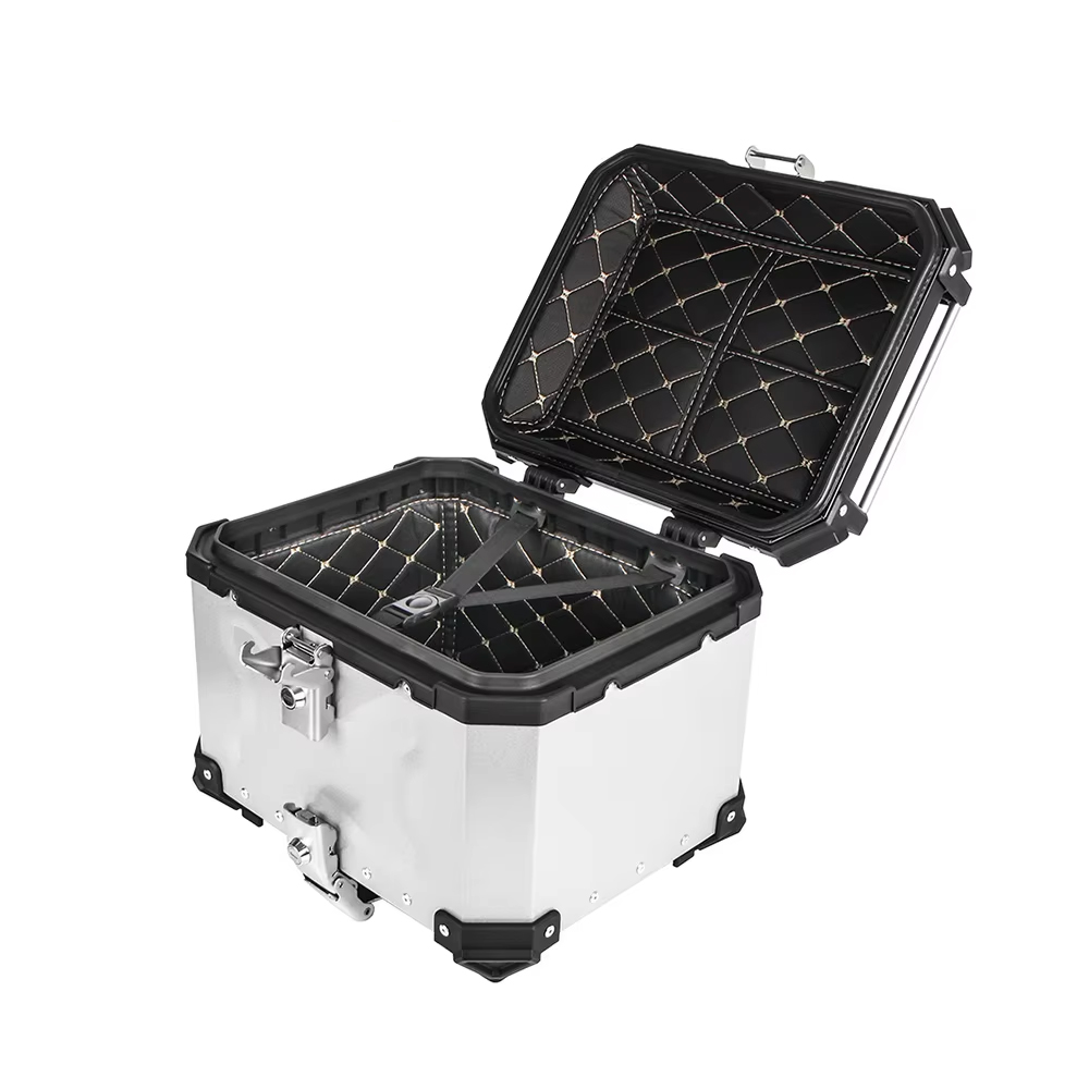 Aluminum Top Case Luggage Box 45L 55L - Алюминиевый мотоциклетный кофр, верхний багажник, задний