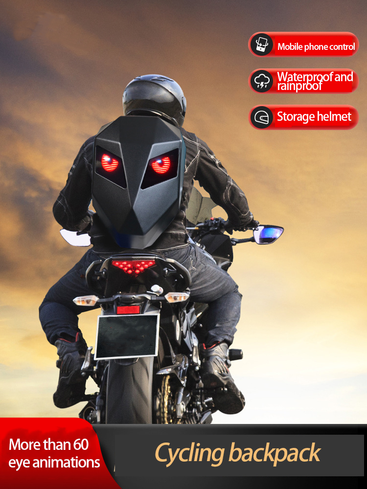 Motorcycle Helmet Backpack Waterproof Led - Рюкзак для мотоциклистов, водонепроницаемая сумка для