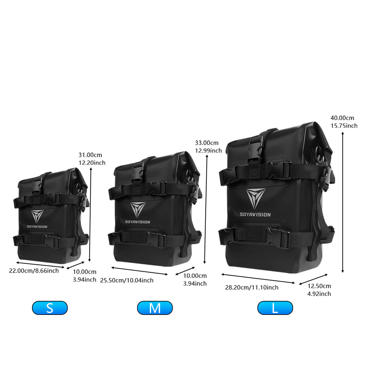 S/M/L уличная боковая сумка на – обзор и цена Motorcycle Crash Bar Waterproof Dry Bag