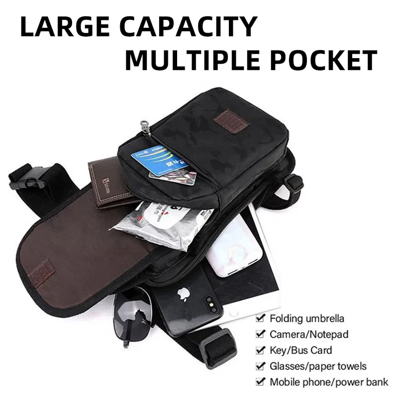 Поясная сумка-бананка из канва – обзор и цена Motorcycle Leg Bag Drop Thigh Pouch