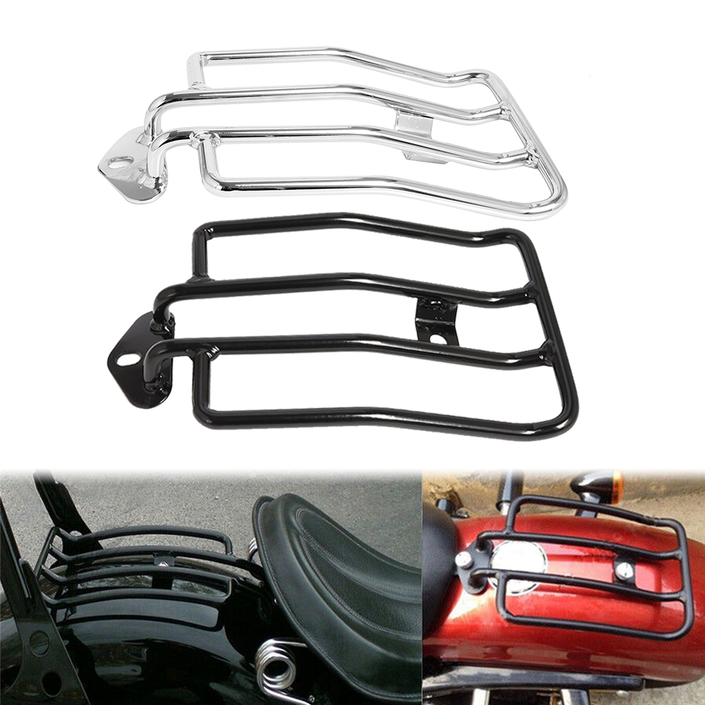 Мотоциклетный черный/хромирова – обзор и цена Motorcycle Luggage Rack Rear Carrier Steel