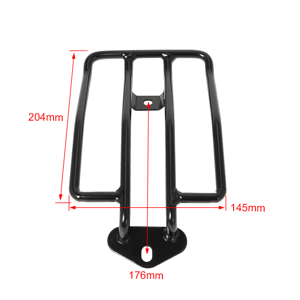 Мотоциклетный черный/хромирова – обзор и цена Motorcycle Luggage Rack Rear Carrier Steel
