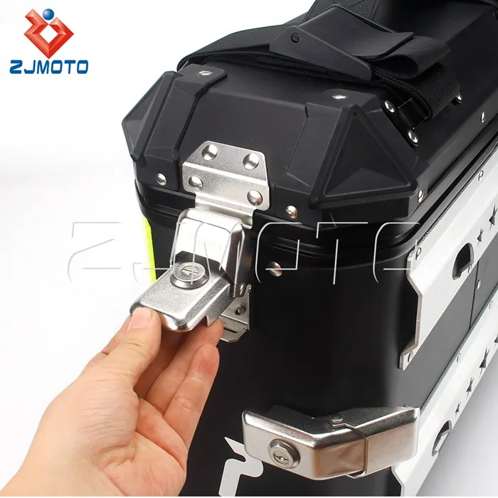 2 шт. алюминиевые боковые кофр – обзор и цена Motorcycle Saddlebags Hard Luggage Panniers