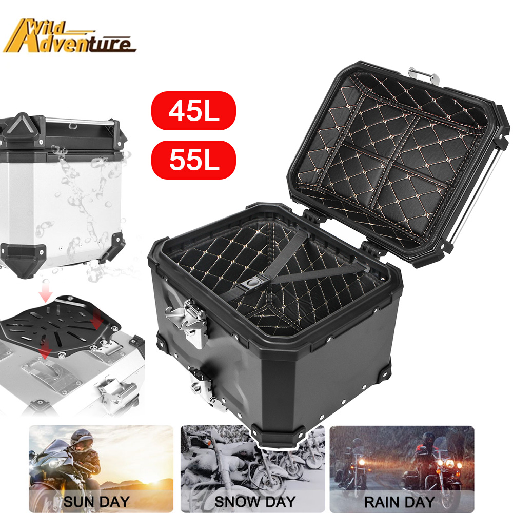 Для BMW Для VOGE 55L 45L Мотоц – обзор и цена Aluminum Top Case Luggage Box 45L 55L