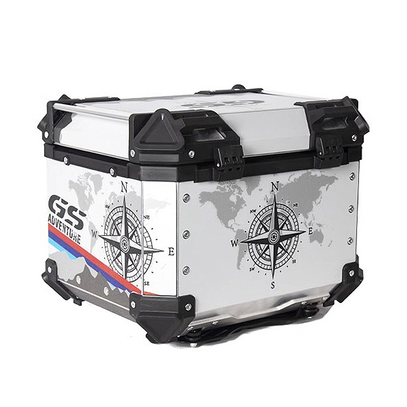Задний багажник мотоцикла, алю – обзор и цена Aluminum Top Case Luggage Box 45L 55L