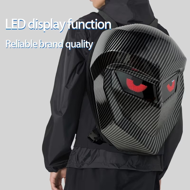 Мотоциклетная сумка с жестким  – обзор и цена Motorcycle Helmet Backpack Waterproof Led