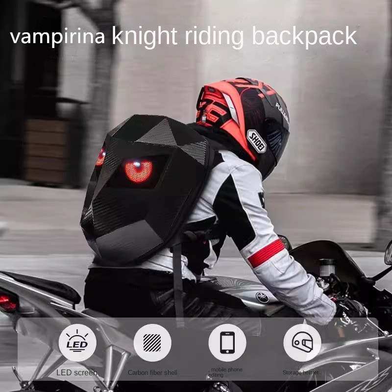 Мотоциклетные рюкзаки для ноут – обзор и цена Motorcycle Helmet Backpack Waterproof Led