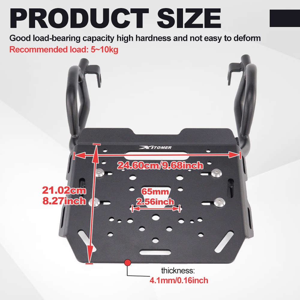 Задний багажник для мотоцикла  – обзор и цена Motorcycle Luggage Rack Rear Carrier Steel