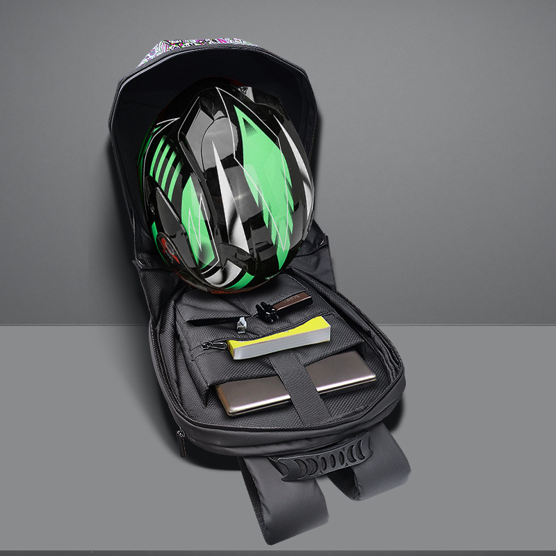 Мотоциклетный рюкзак с LED-под – обзор и цена Motorcycle Helmet Backpack Waterproof Led