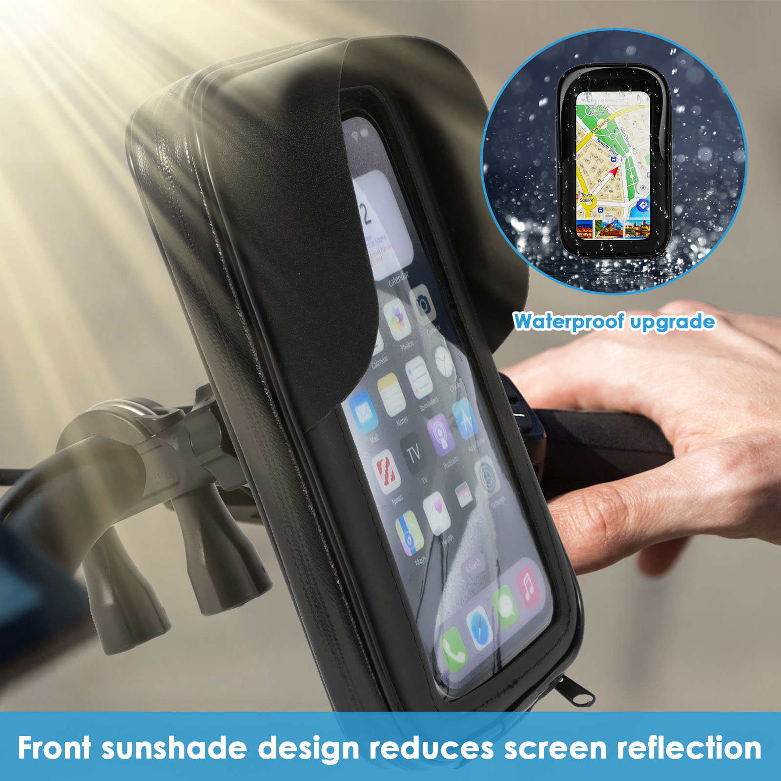 Водонепроницаемая сумка-держат – обзор и цена Waterproof Motorcycle Handlebar Bag Pouch