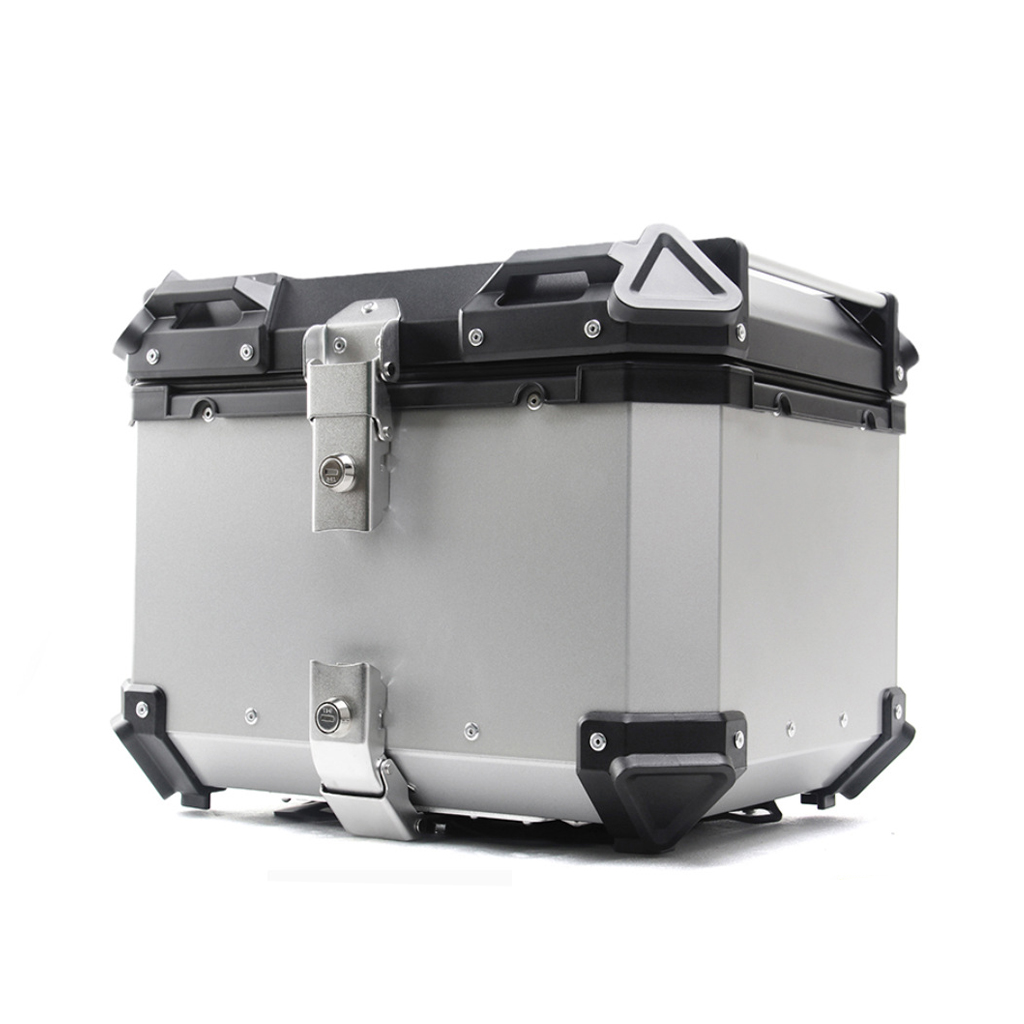 Алюминиевый водонепроницаемый  – обзор и цена Aluminum Top Case Luggage Box 45L 55L
