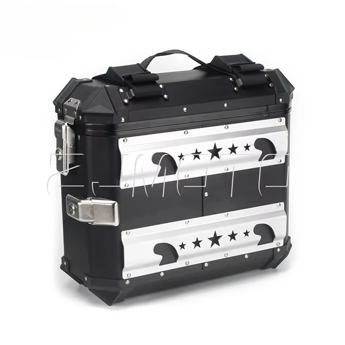 2 шт. Алюминиевые боковые кофр – обзор и цена Motorcycle Saddlebags Hard Luggage Panniers