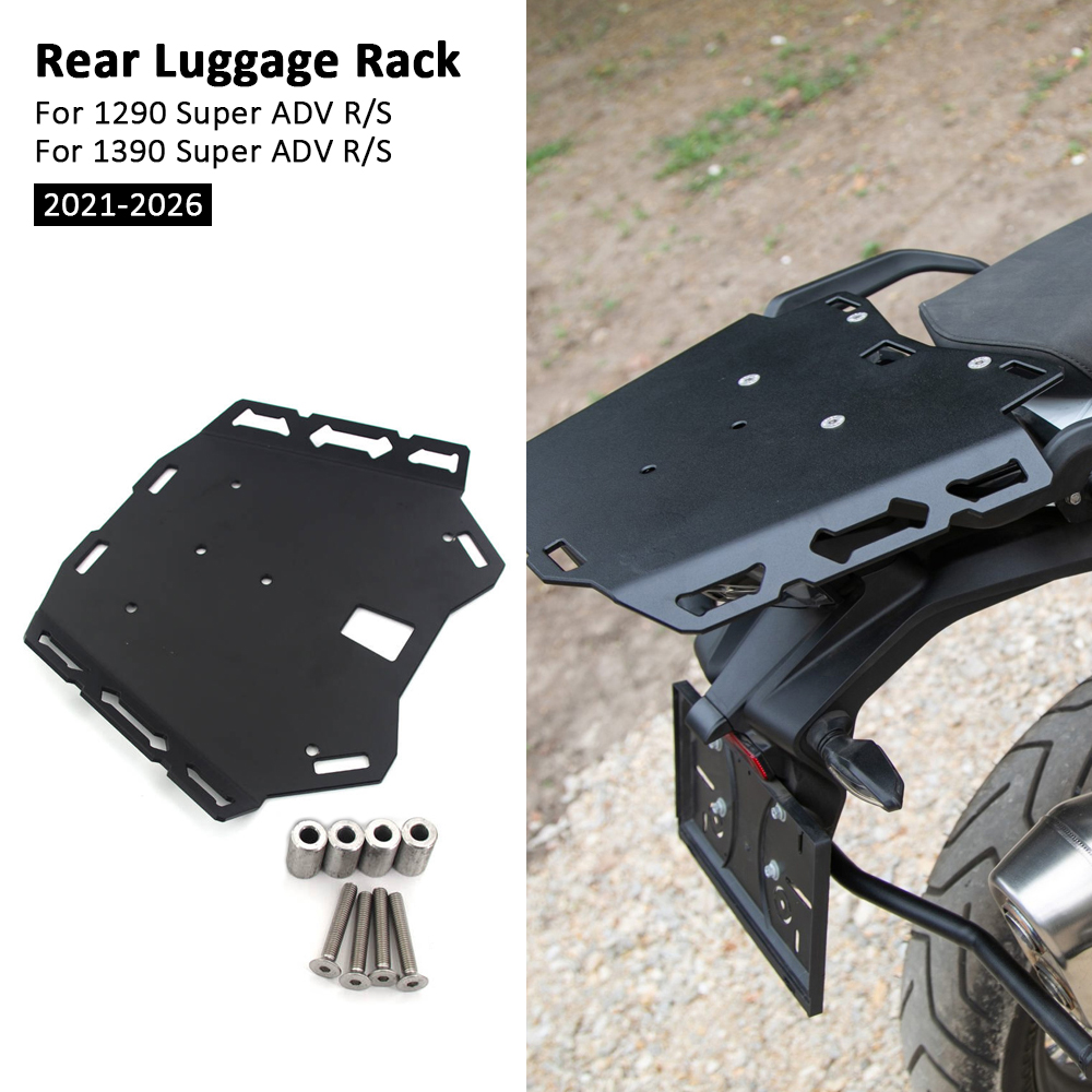 Аксессуары для мотоцикла 1390  – обзор и цена Motorcycle Luggage Rack Rear Carrier Steel