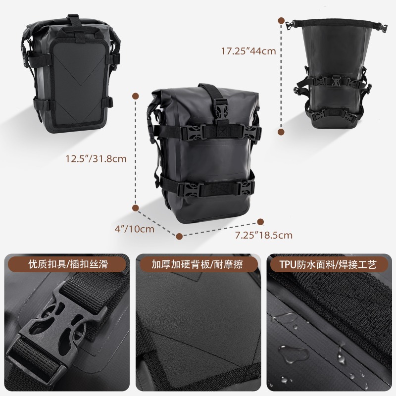 Водонепроницаемая сумка для мо – обзор и цена Motorcycle Crash Bar Waterproof Dry Bag