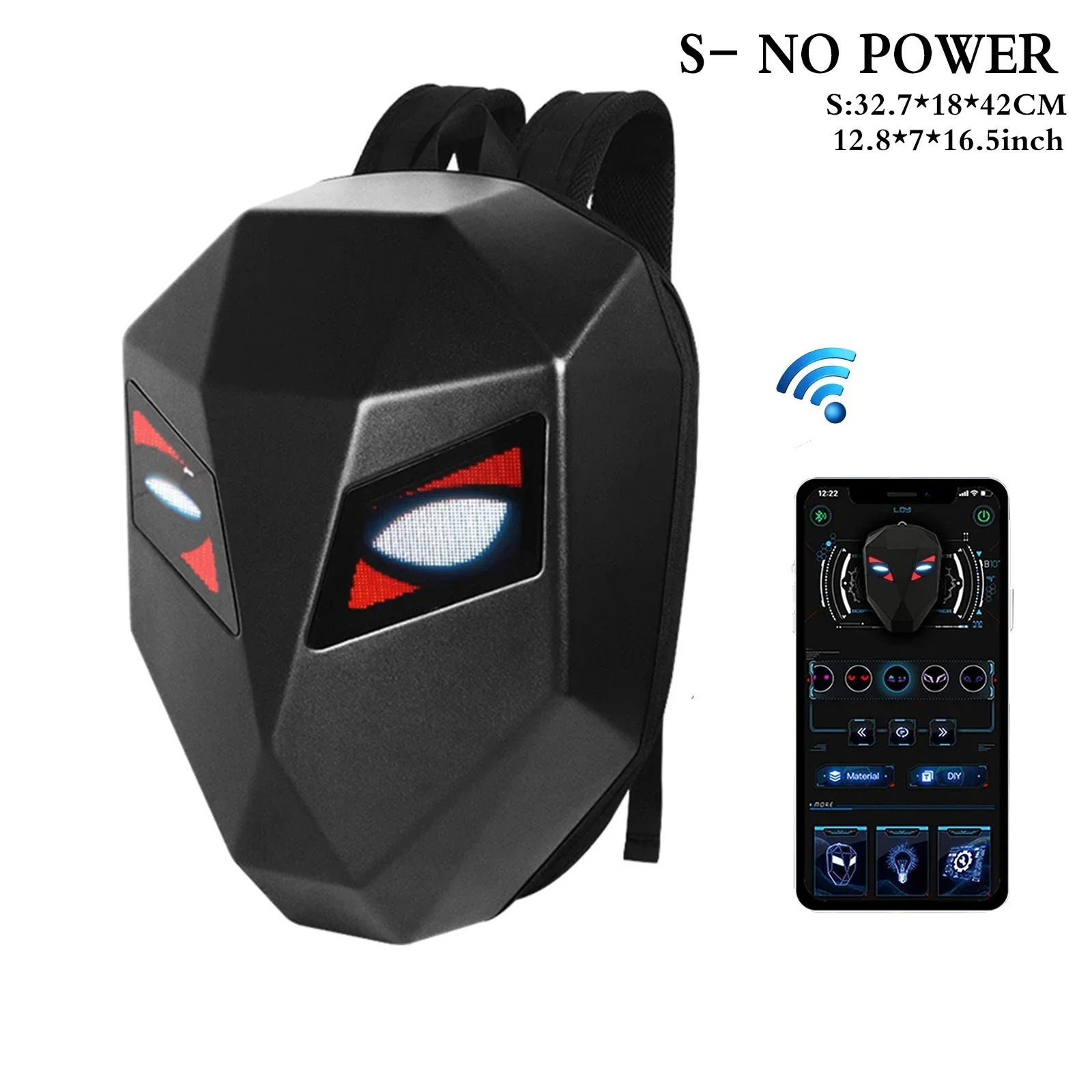 Рыцарский велосипедный рюкзак  – обзор и цена Motorcycle Helmet Backpack Waterproof Led