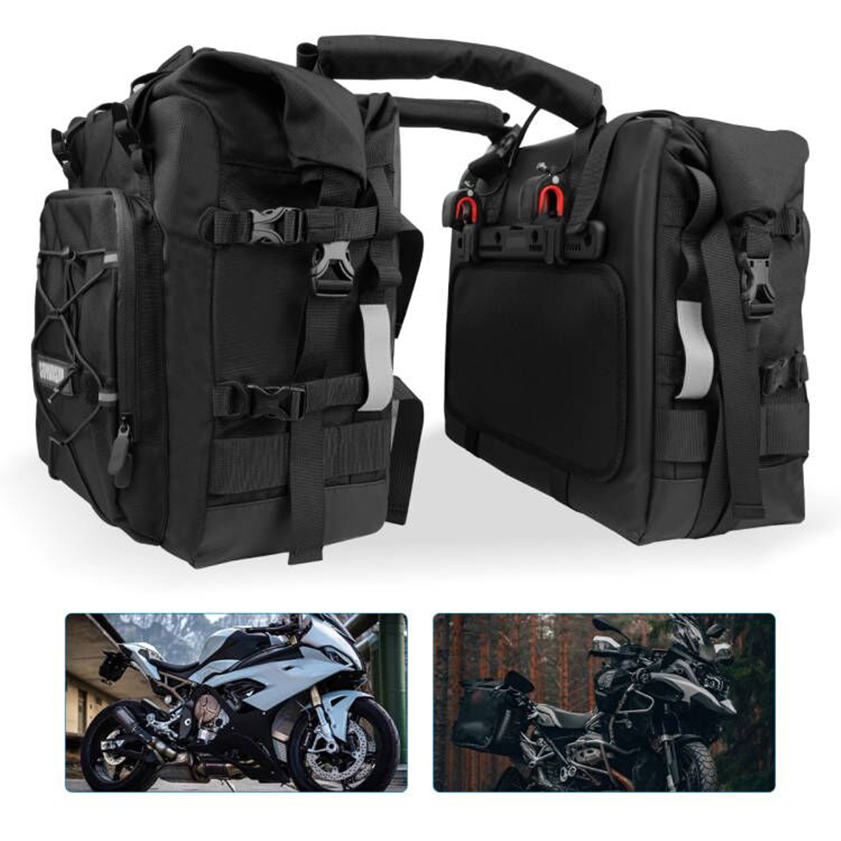 Мотоциклетная седельная сумка, – обзор и цена Motorcycle Saddlebags Hard Luggage Panniers