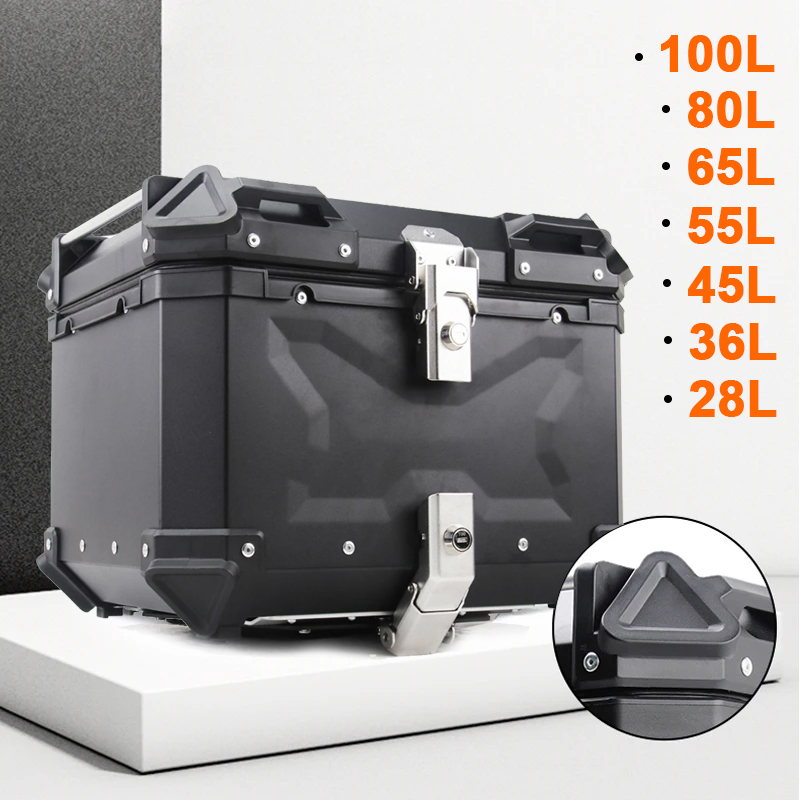 Алюминиевый мотоциклетный ящик – обзор и цена Aluminum Top Case Luggage Box 45L 55L