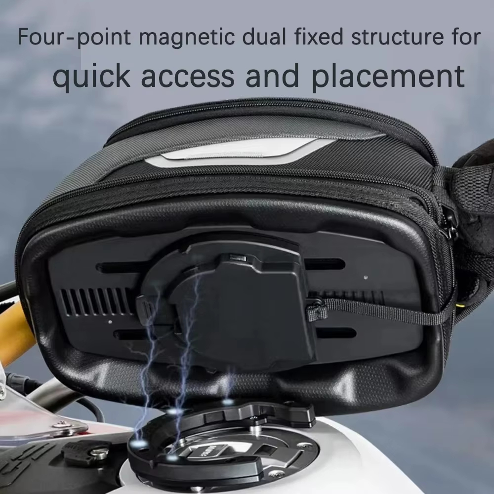 Магнитная быстросъемная сумка  – обзор и цена Motorcycle Tank Bag Magnetic Quick Release