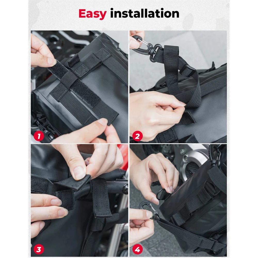 Водонепроницаемая боковая сумк – обзор и цена Motorcycle Crash Bar Waterproof Dry Bag