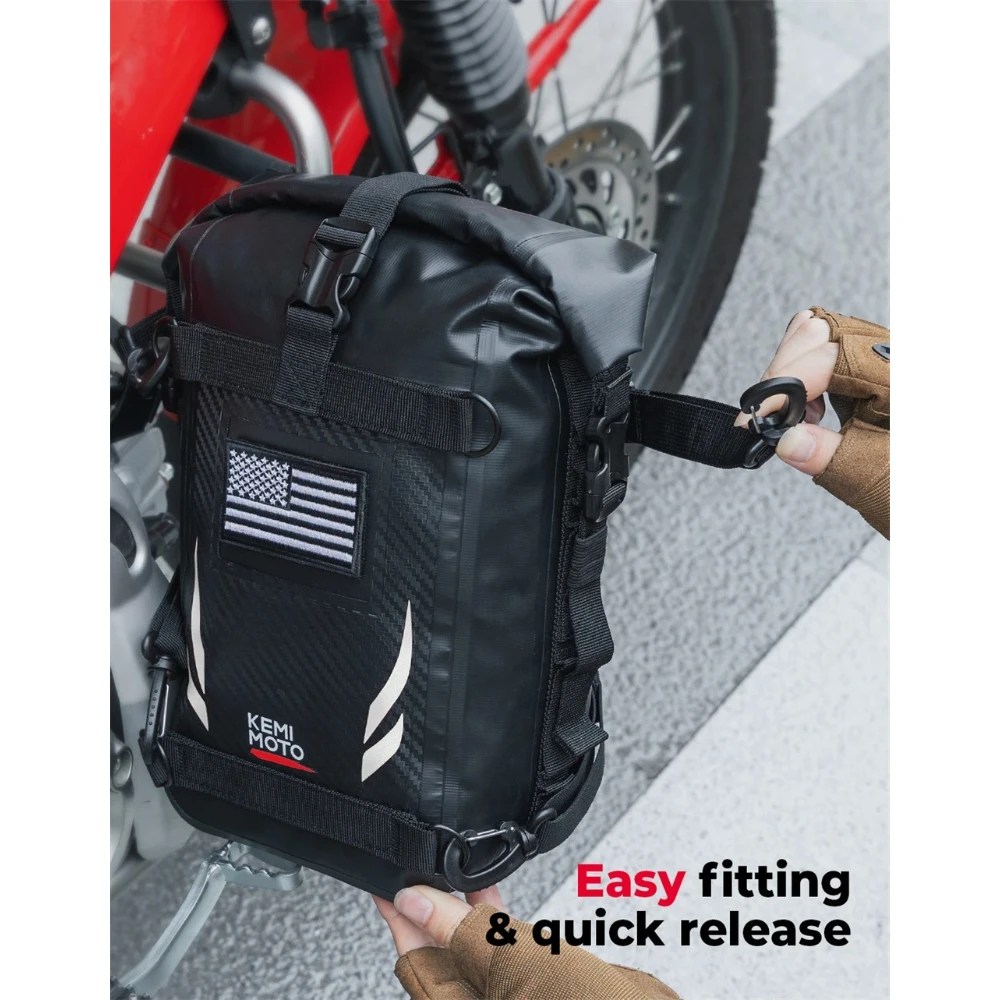 Водонепроницаемая боковая сумк – обзор и цена Motorcycle Crash Bar Waterproof Dry Bag