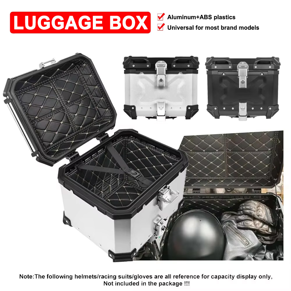 Универсальный верхний багажник – обзор и цена Aluminum Top Case Luggage Box 45L 55L