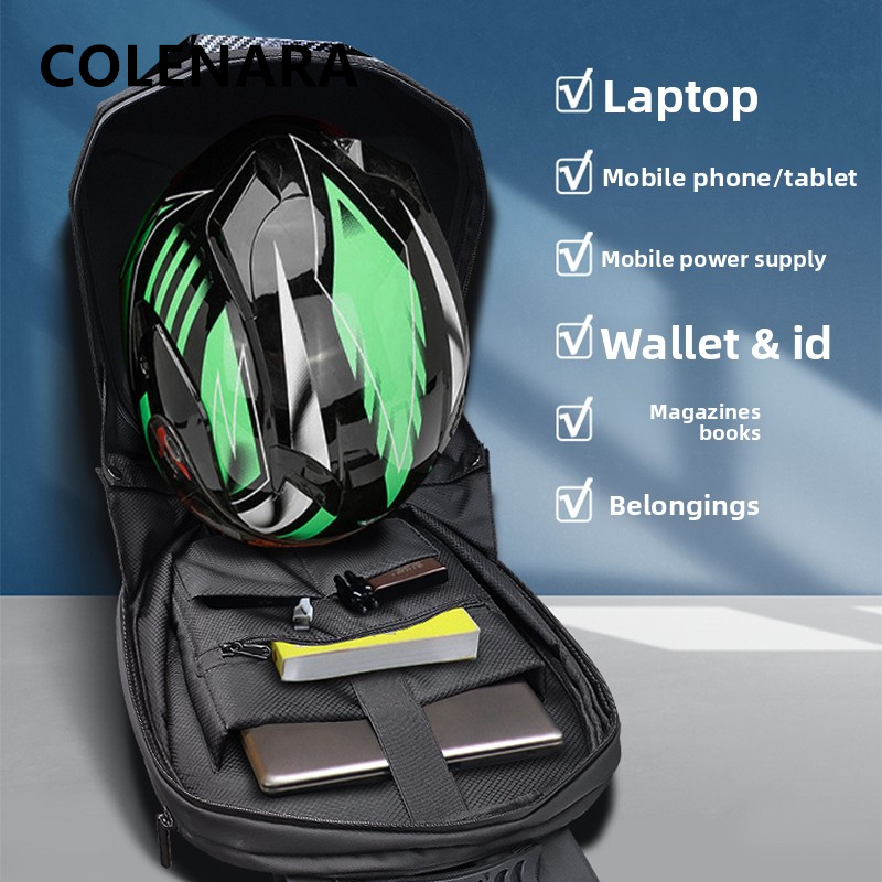 Водонепроницаемый рюкзак COLEN – обзор и цена Motorcycle Helmet Backpack Waterproof Led