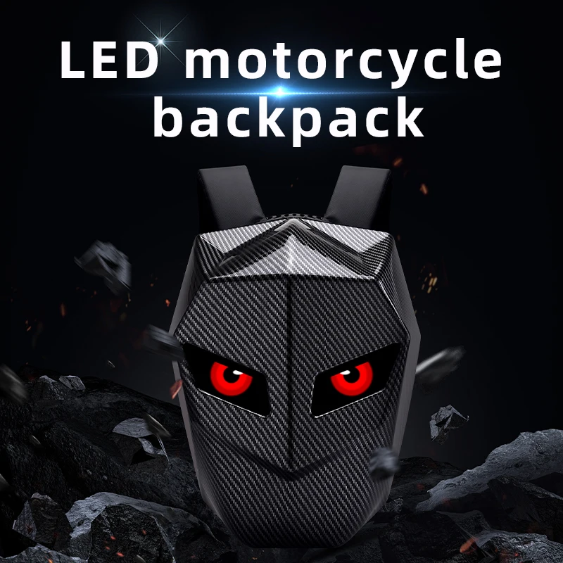 Светодиодный рюкзак для мужчин – обзор и цена Motorcycle Helmet Backpack Waterproof Led