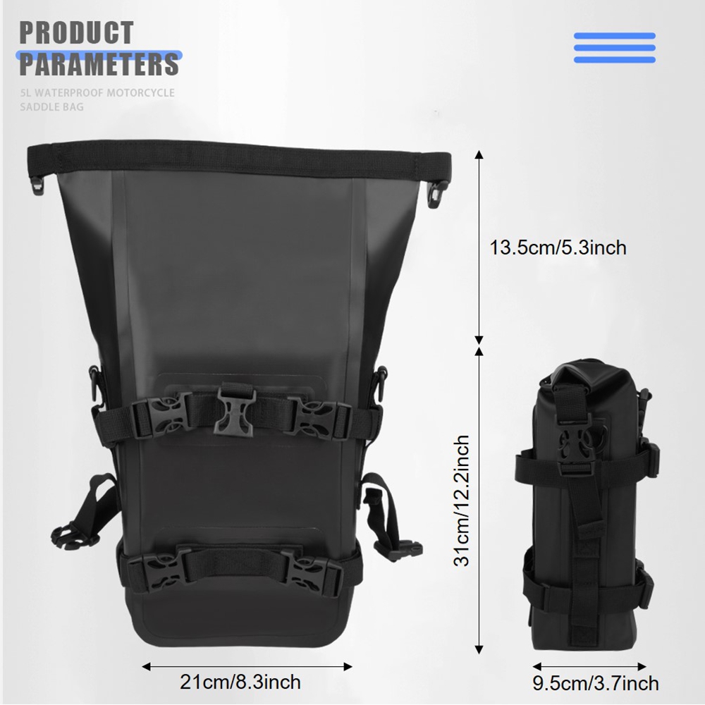 Уличная боковая сумка на бак,  – обзор и цена Motorcycle Crash Bar Waterproof Dry Bag