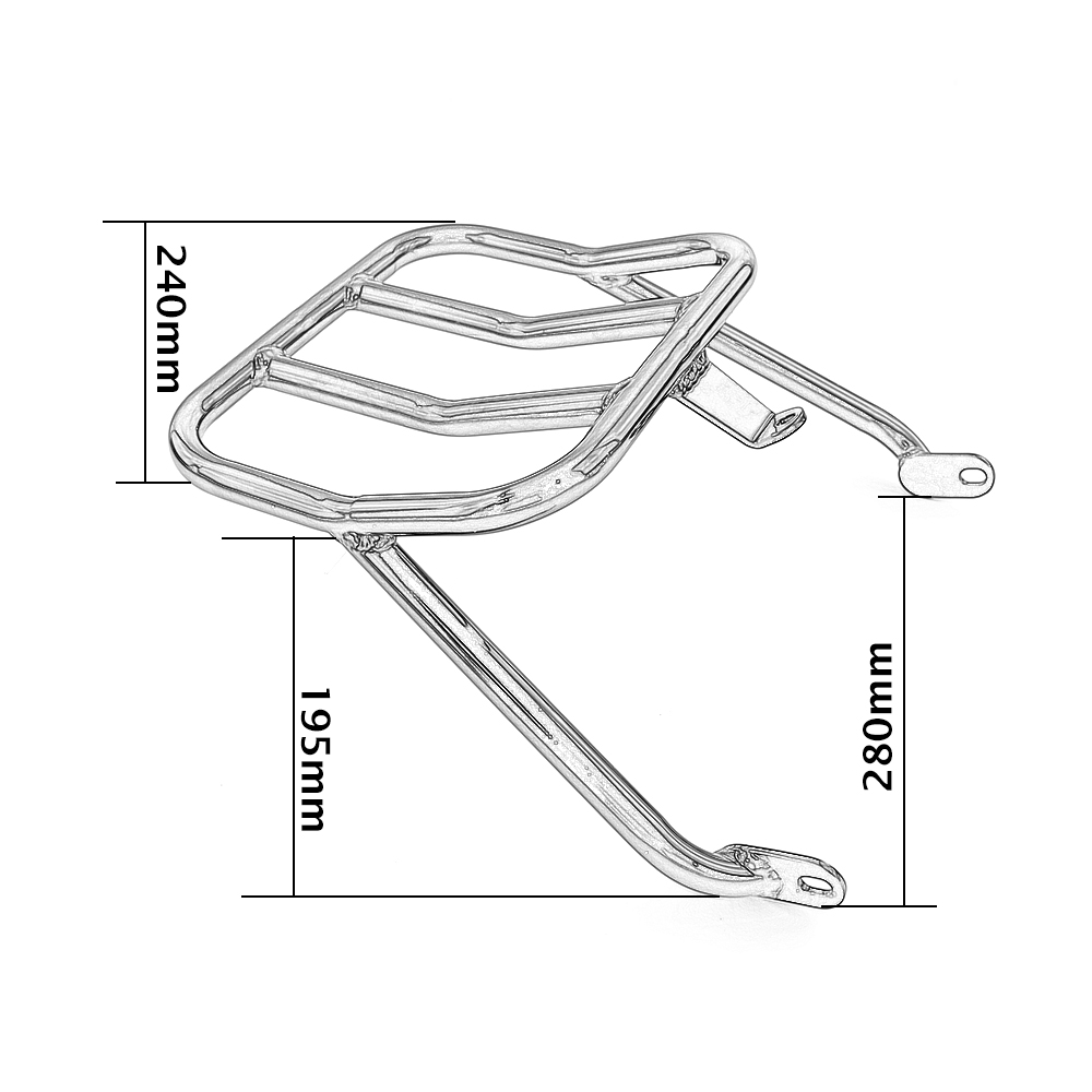Комплект крепления задней бага – обзор и цена Motorcycle Luggage Rack Rear Carrier Steel