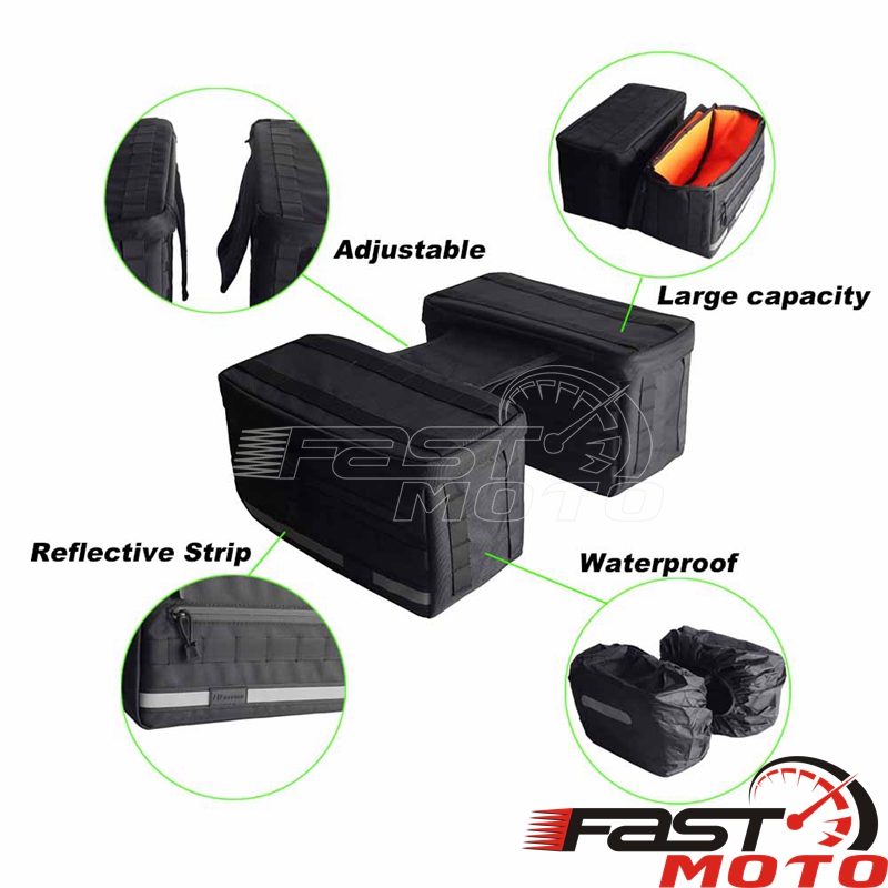 Мотоциклетная дорожная сумка,  – обзор и цена Waterproof Motorcycle Handlebar Bag Pouch