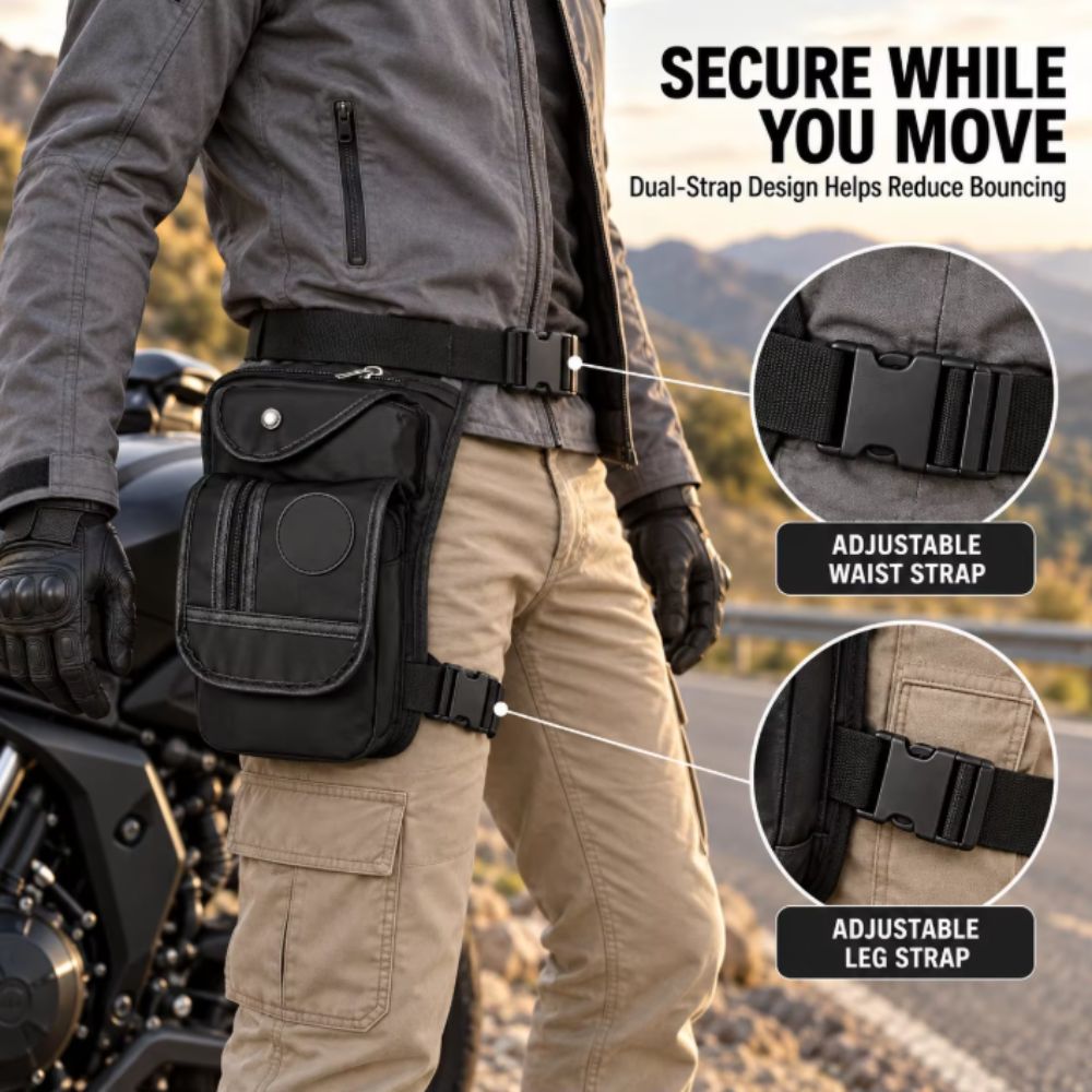 Мужская сумка на бедро из холщ – обзор и цена Motorcycle Leg Bag Drop Thigh Pouch