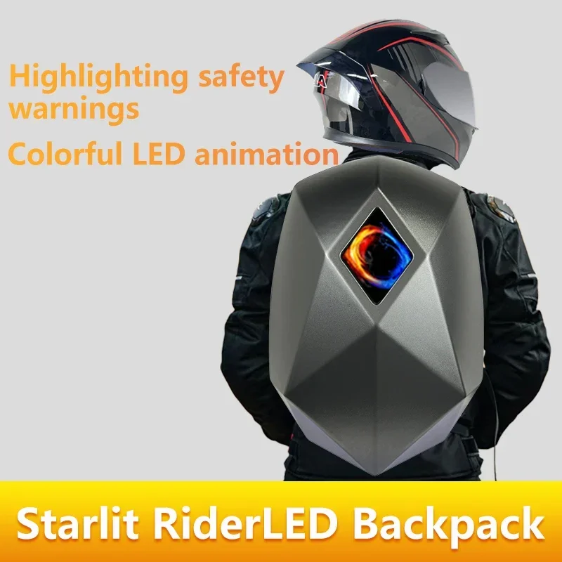 Светодиодный рыцарский велосип – обзор и цена Motorcycle Helmet Backpack Waterproof Led