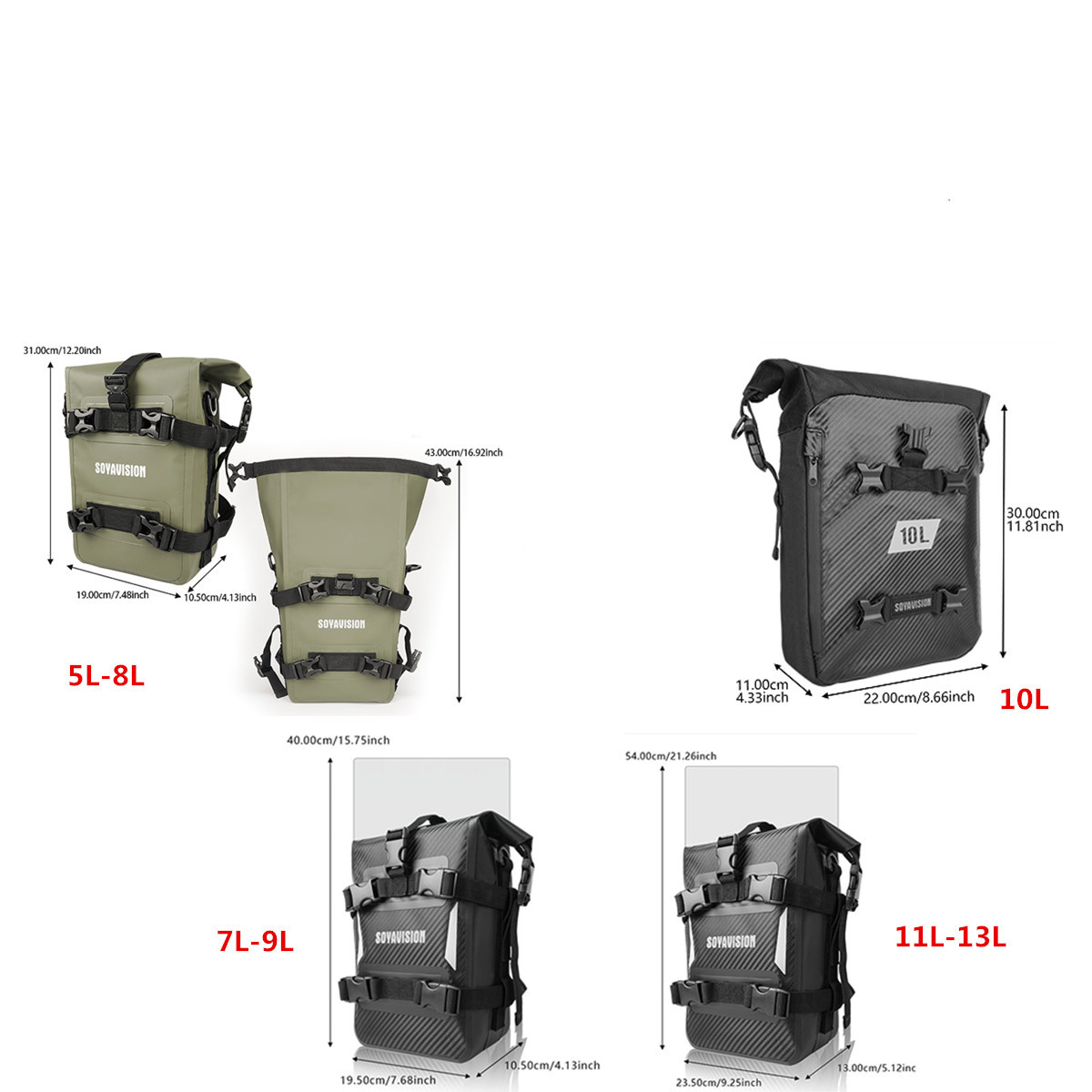 Водонепроницаемые универсальны – обзор и цена Motorcycle Crash Bar Waterproof Dry Bag
