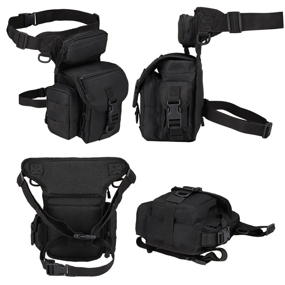 Тактическая сумка для ног, сум – обзор и цена Motorcycle Leg Bag Drop Thigh Pouch