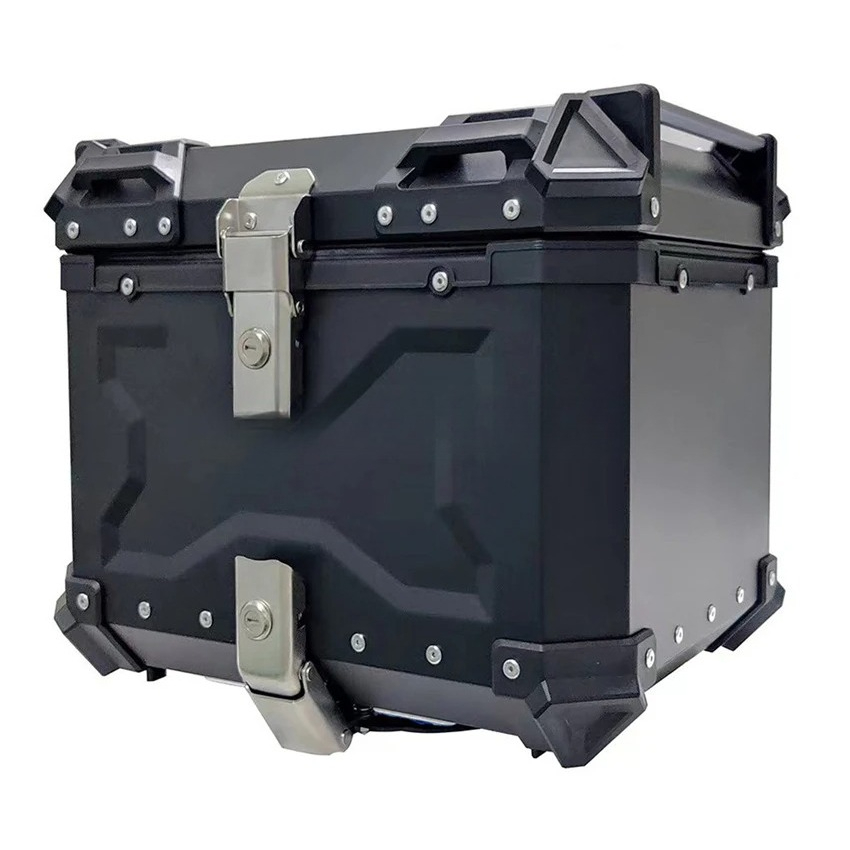 Мотоциклетный задний кофр для  – обзор и цена Aluminum Top Case Luggage Box 45L 55L