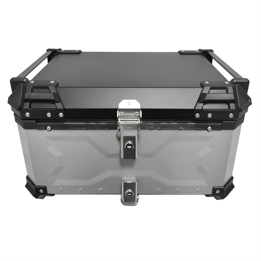 Мотоциклетный задний кофр для  – обзор и цена Aluminum Top Case Luggage Box 45L 55L