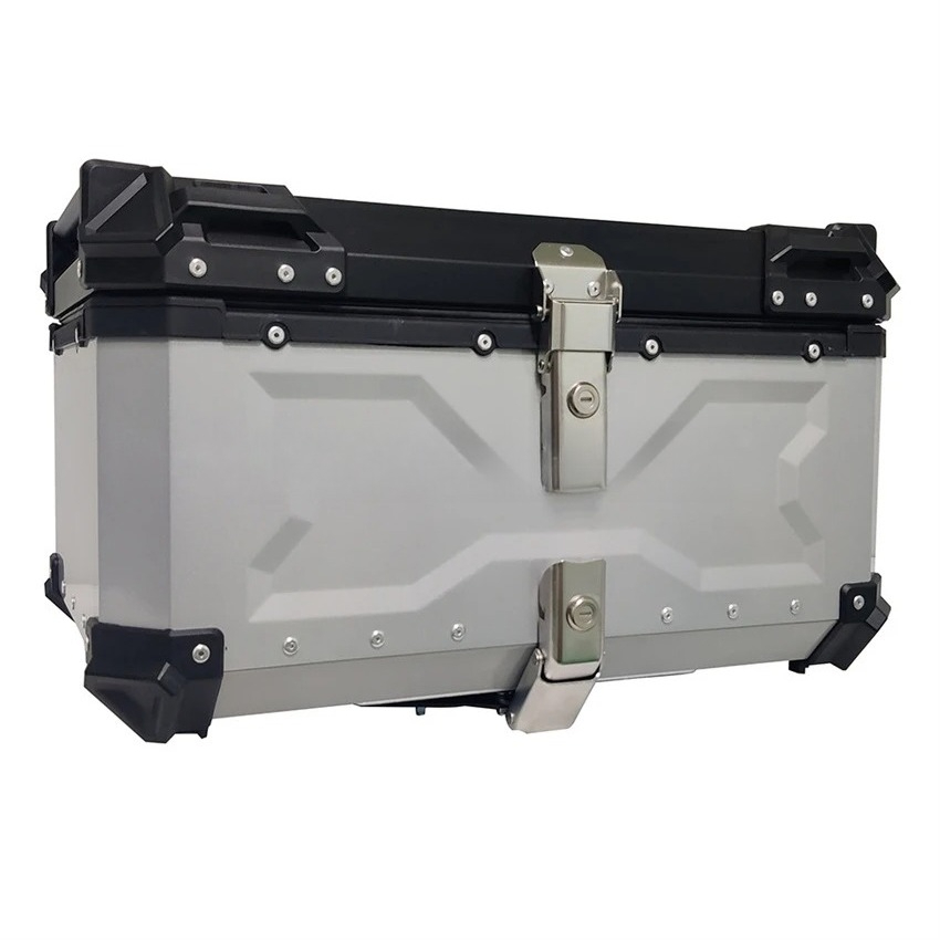 Мотоциклетный задний кофр для  – обзор и цена Aluminum Top Case Luggage Box 45L 55L