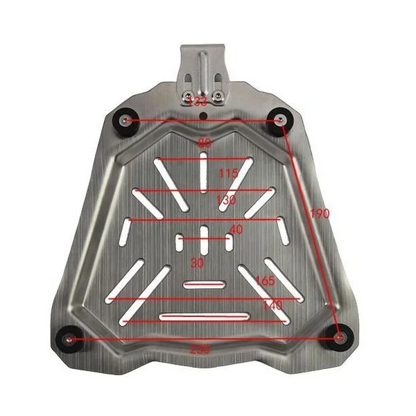 Универсальный задний багажный  – обзор и цена Aluminum Top Case Luggage Box 45L 55L