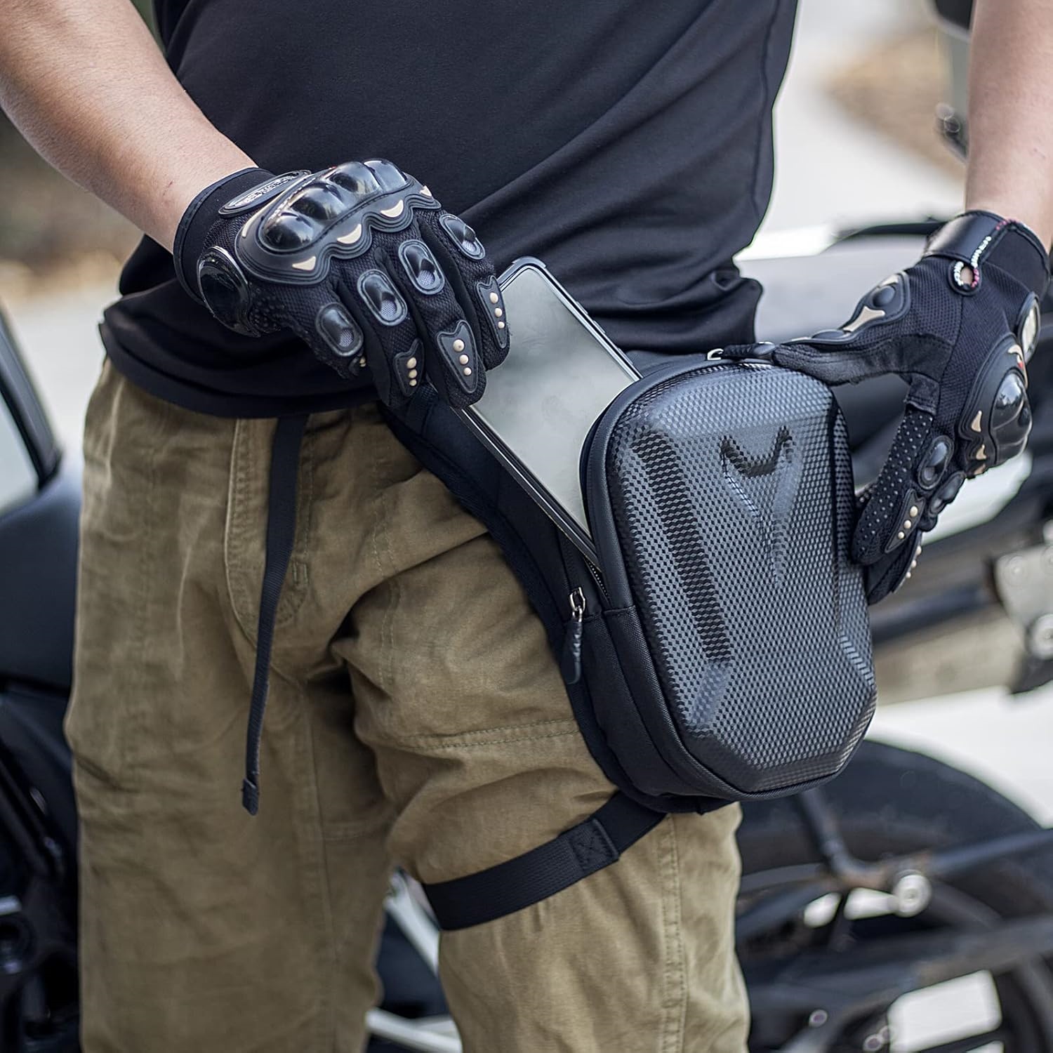 Мотоциклетная поясная сумка на – обзор и цена Motorcycle Leg Bag Drop Thigh Pouch