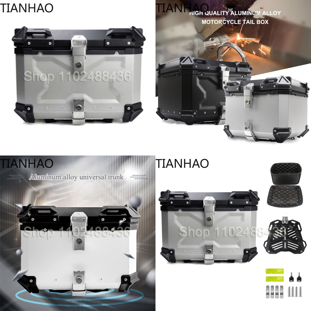 Универсальный мотоциклетный за – обзор и цена Aluminum Top Case Luggage Box 45L 55L