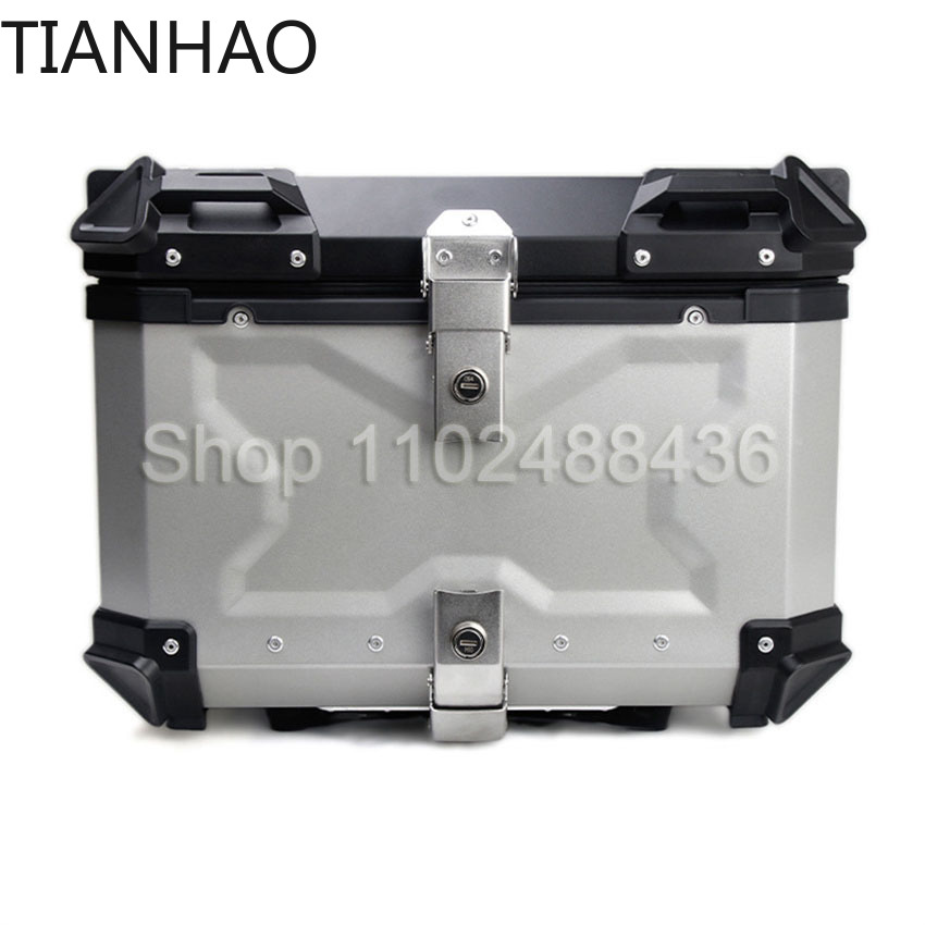 Универсальный мотоциклетный за – обзор и цена Aluminum Top Case Luggage Box 45L 55L