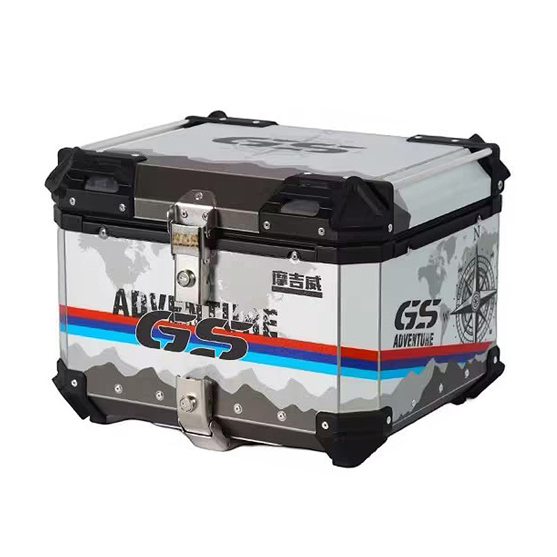 45L 55L Алюминиевый кофр для м – обзор и цена Aluminum Top Case Luggage Box 45L 55L