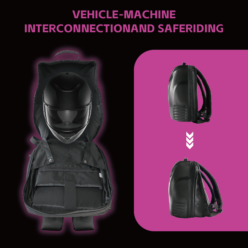 Рюкзаки с LED-подсветкой для м – обзор и цена Motorcycle Helmet Backpack Waterproof Led
