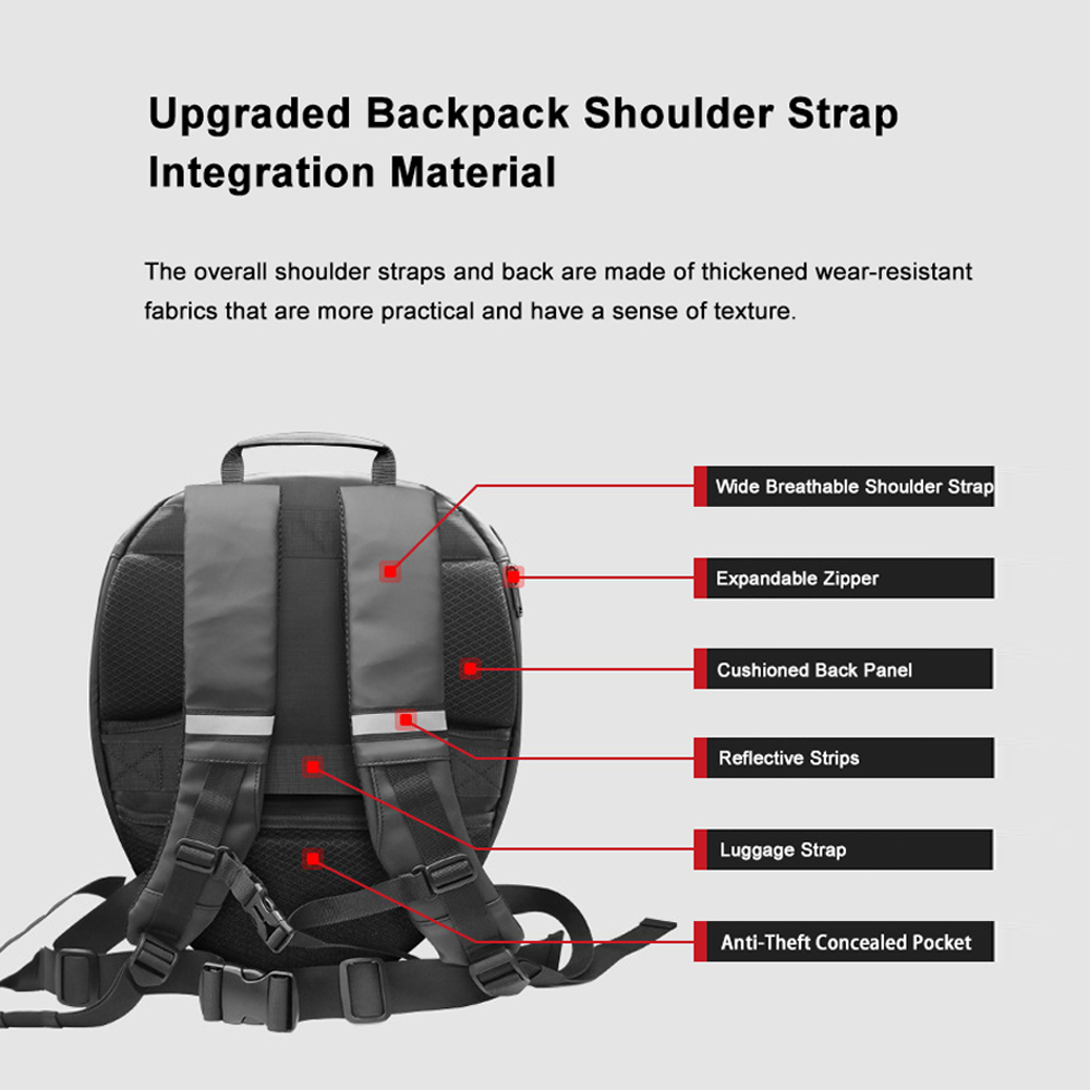 Высококачественный рюкзак Loy  – обзор и цена Motorcycle Helmet Backpack Waterproof Led